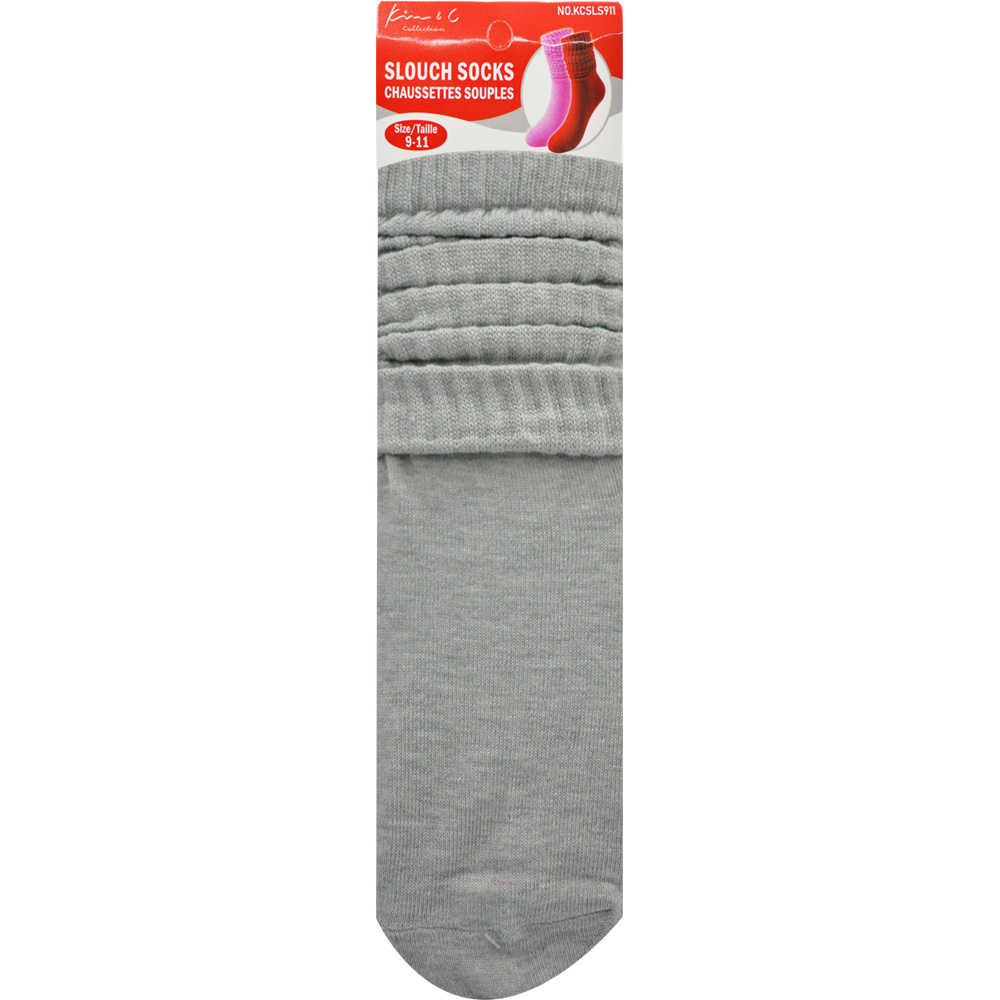 Slouch Socks 9-11 Light Gray (6pair/Pack) Slouch Socks 9-11 Light Gray (6pair/Pack)